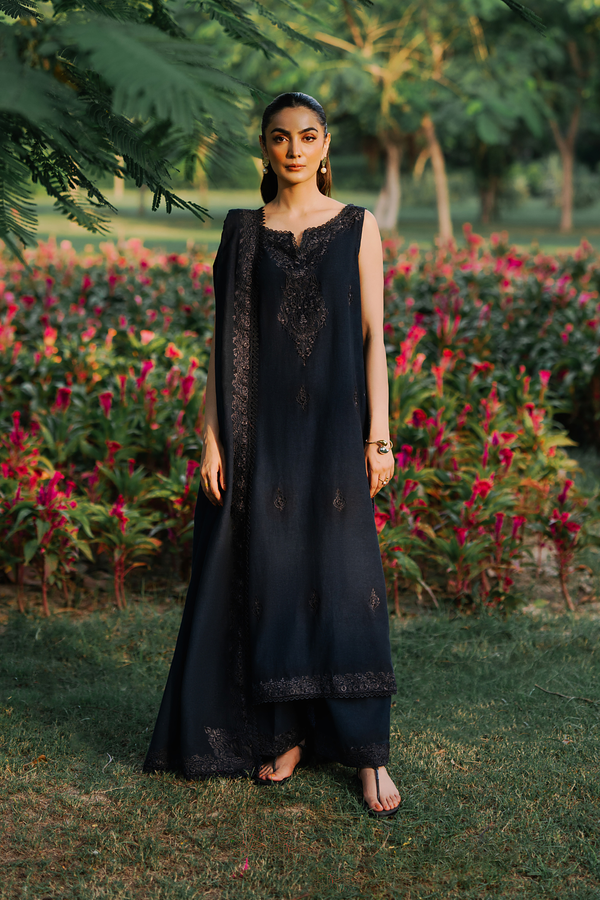 Azure 3 Piece Embroidered Premium Karandi