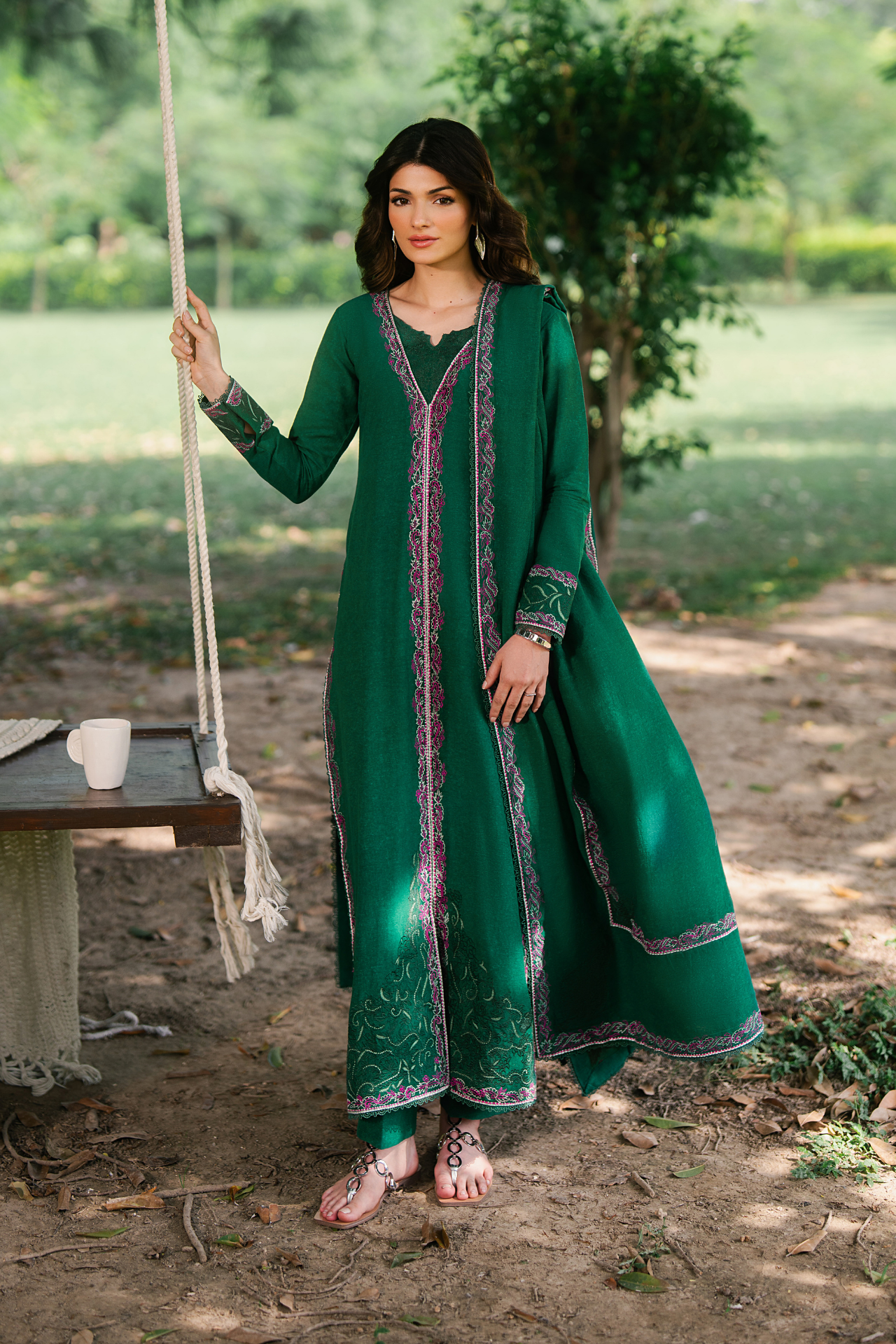 Eden 3 Piece Embroidered Premium Karandi Main image