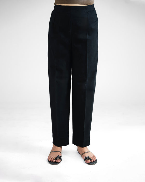 Black Straight Trousers