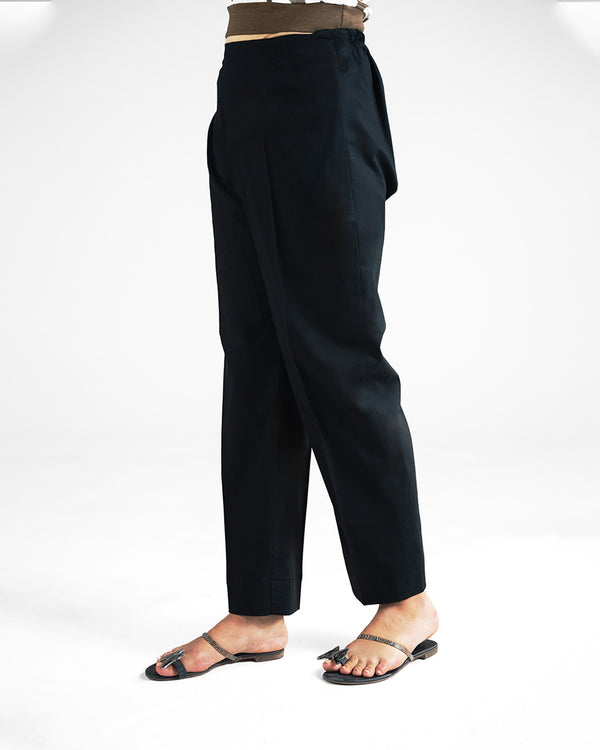 Black Straight Trousers