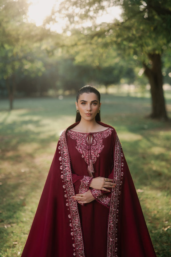 Scarlet 3 Piece Embroidered Premium Karandi