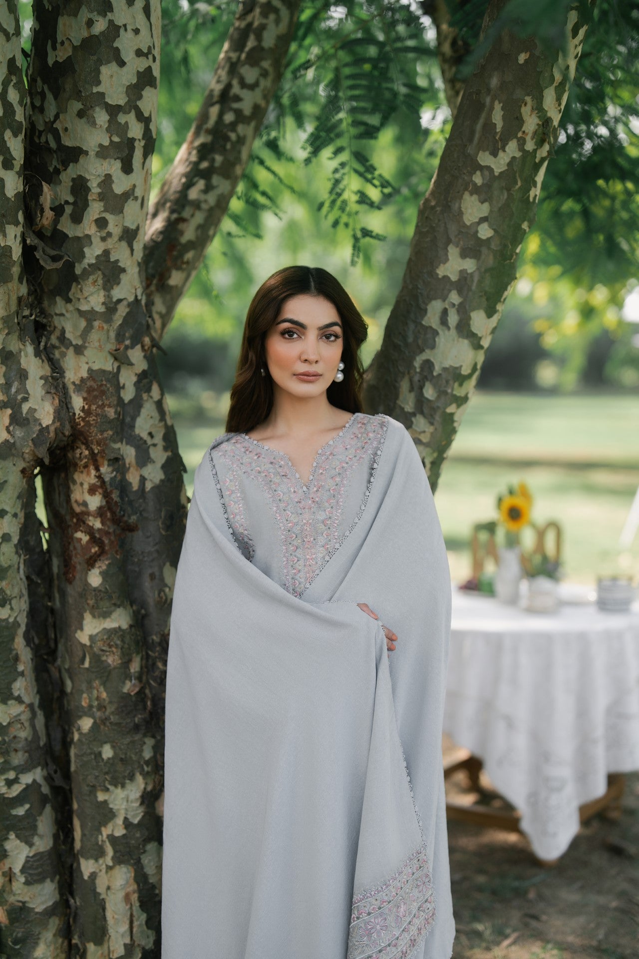 Mist 3 Piece Embroidered Premium Karandi Secondary image