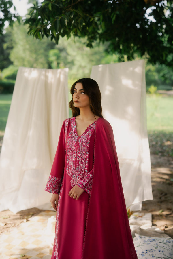Lyra 3 Piece Embroidered Premium Karandi