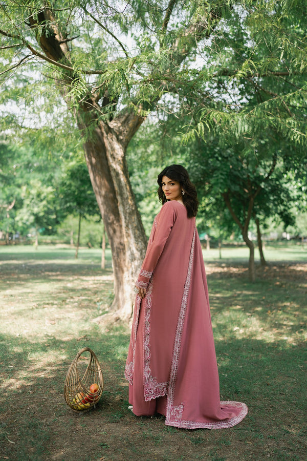 Blush 3 Piece Embroidered Premium Karandi