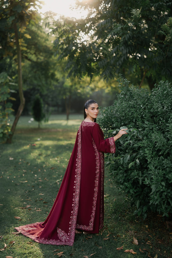 Scarlet 3 Piece Embroidered Premium Karandi