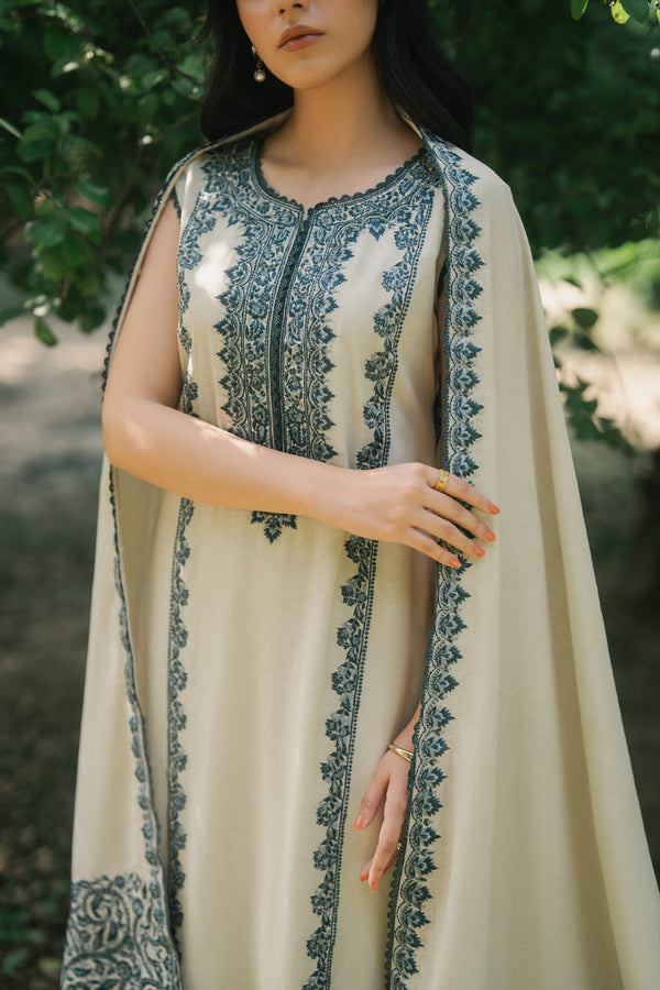 Grace 3 Piece Embroidered Premium Karandi