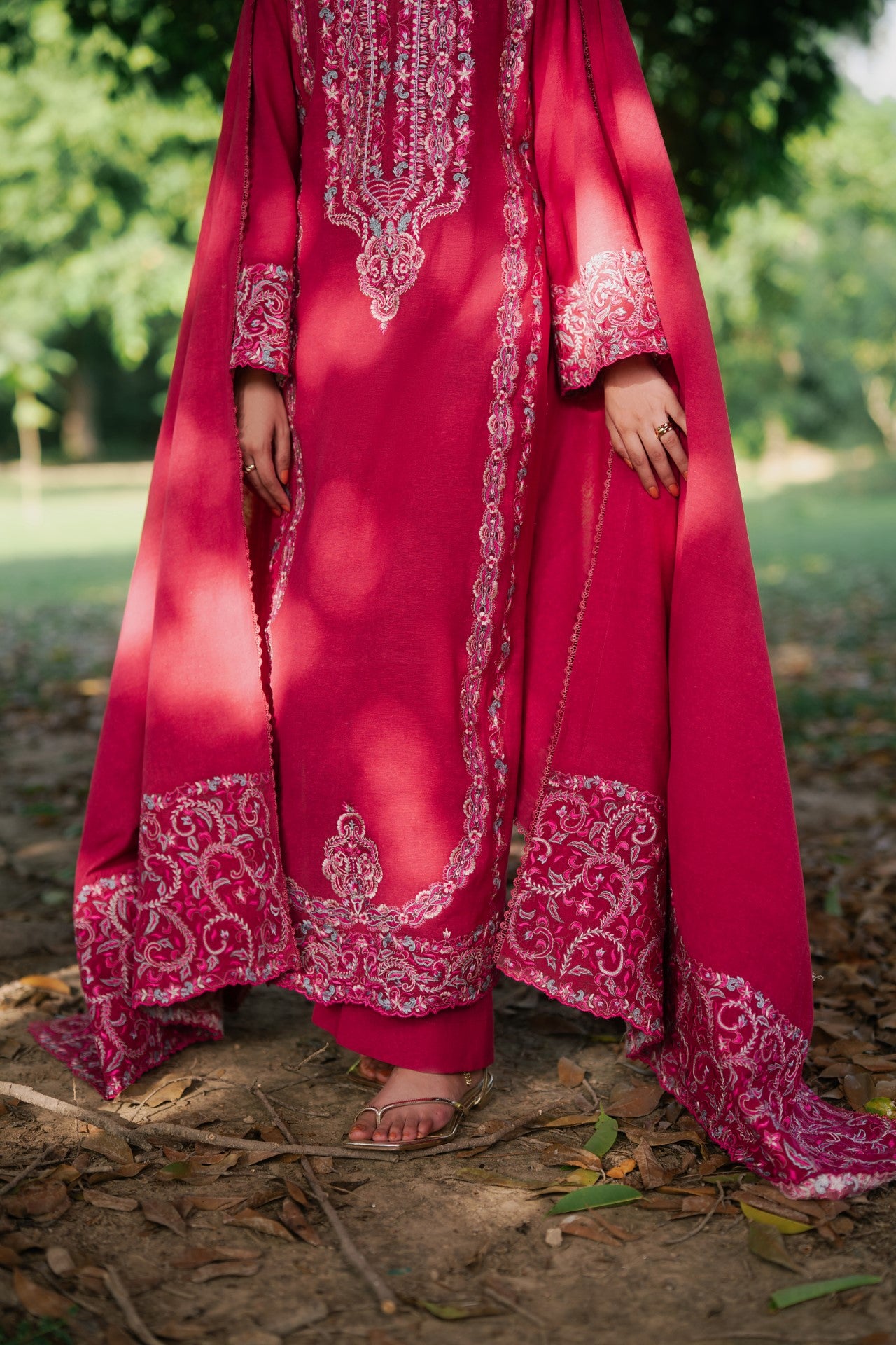 Lyra 3 Piece Embroidered Premium Karandi