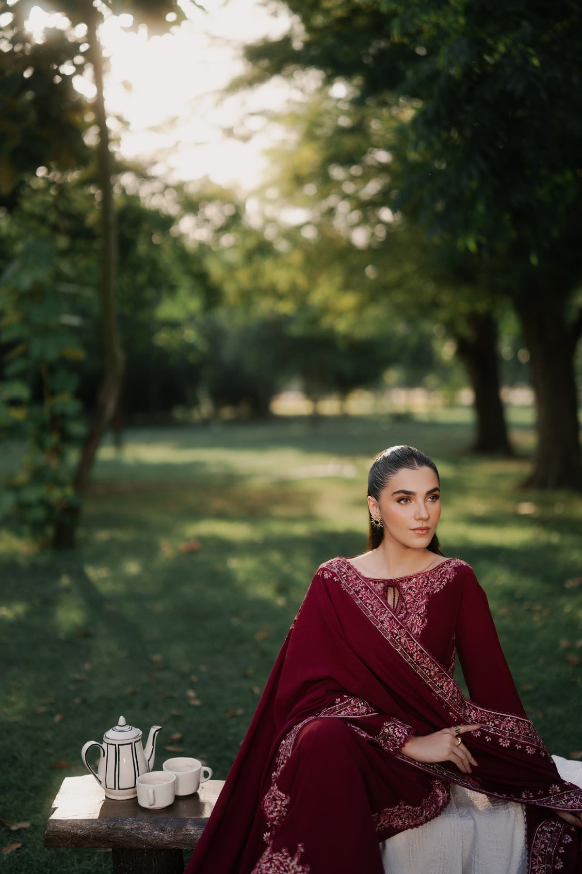 Scarlet 3 Piece Embroidered Premium Karandi