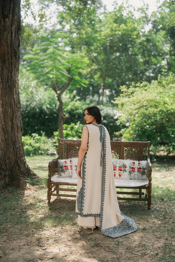 Grace 3 Piece Embroidered Premium Karandi