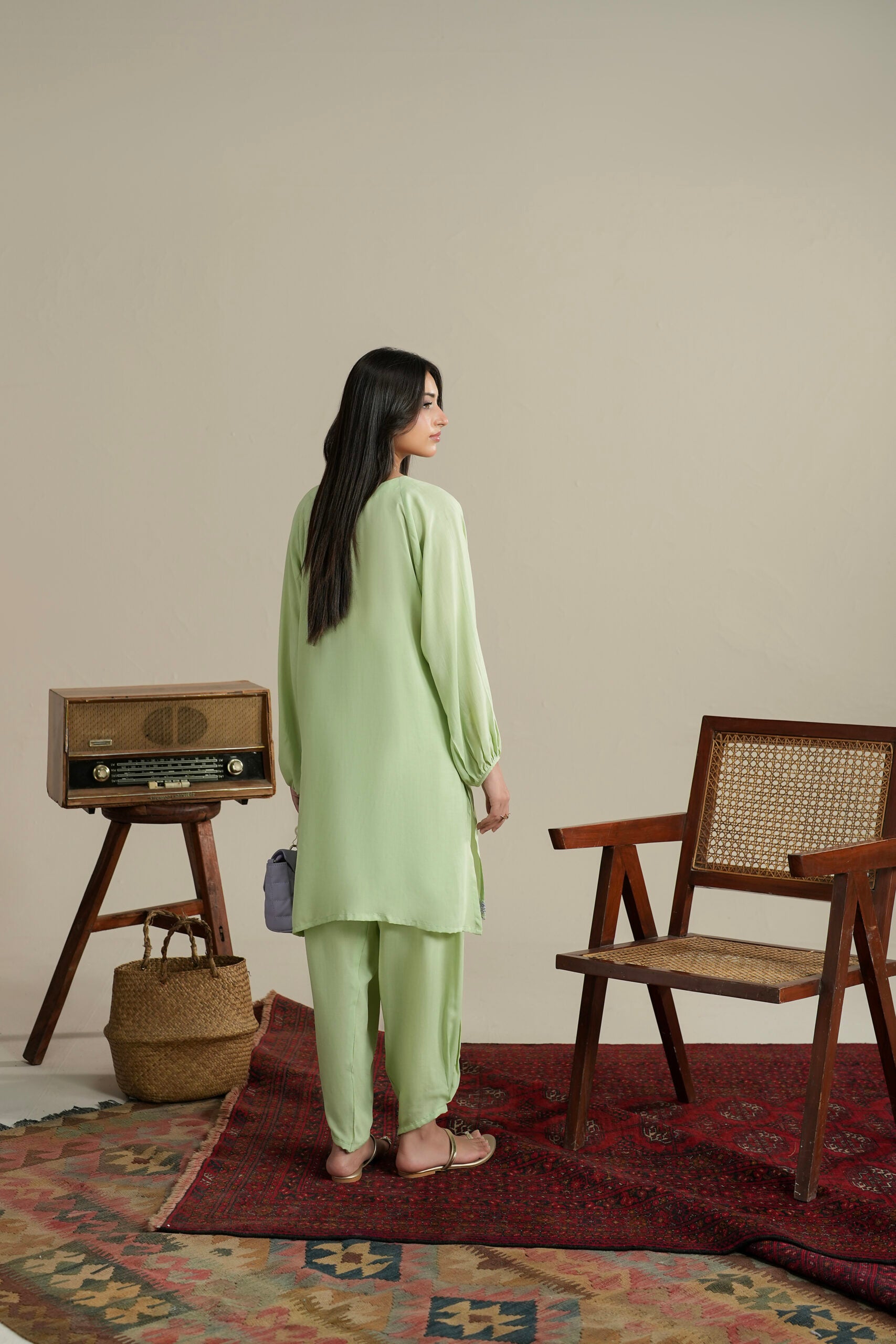 Matcha – Tulip Shalwar