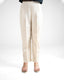 Beige Straight Trousers