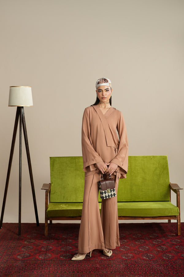 Latte – Wrap Style Shirt
