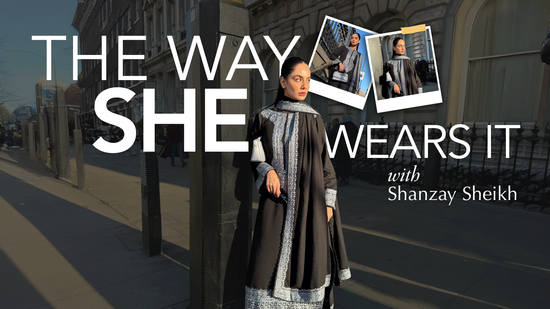 Shanzay Sheikh with - Premium Karandi Dress